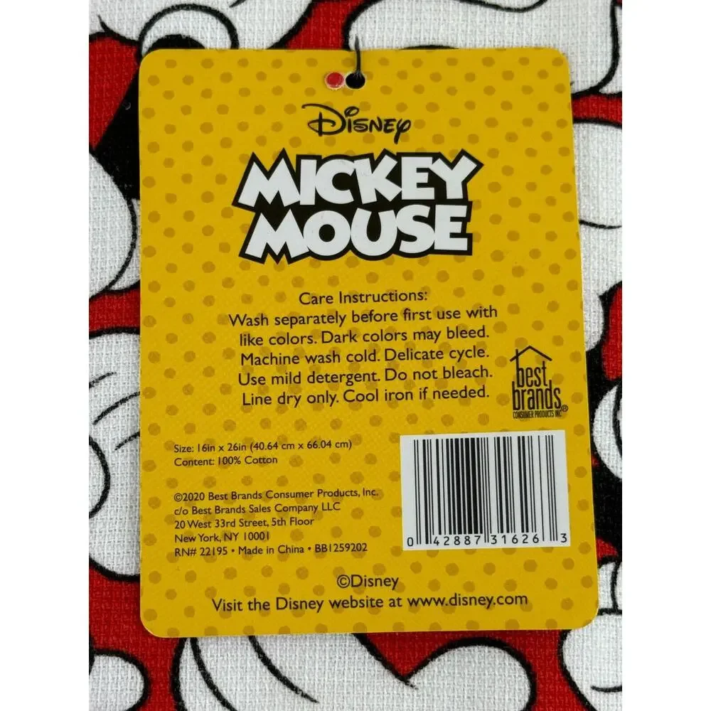 Lot Disney 1 set Mickey Minnie Oven Mitts 1 set Mickey Mouse Dishtowels NEW